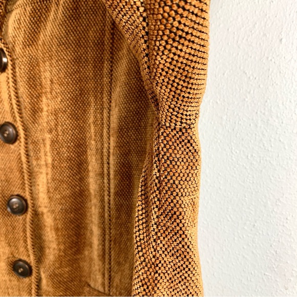 Vtg Fern Dratten Textured Rusty Brown 70’s Vibes Lightweight Jacket, Size 1X - Picture 10 of 10
